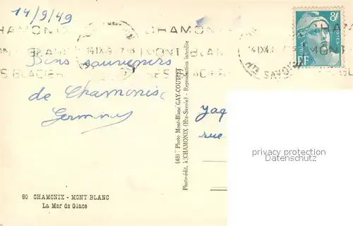 AK / Ansichtskarte Chamonix Mer de glace Gletscher Alpen Chamonix