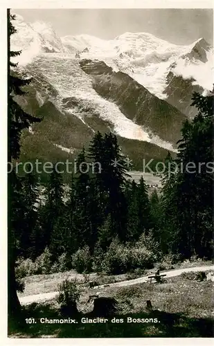 AK / Ansichtskarte Chamonix Glacier des Bossons Gletscher Alpen Chamonix