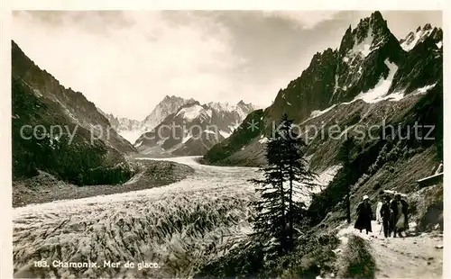 AK / Ansichtskarte Chamonix Mer de glace Alpes Gletscher Alpen Chamonix