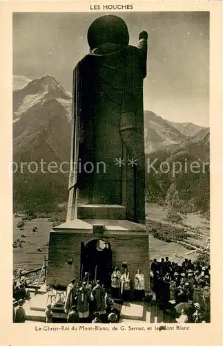 AK / Ansichtskarte Les_Houches Statue du Christ Roi du Mont Blanc Les_Houches