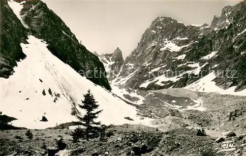 AK / Ansichtskarte Pelvoux Mont Pelvoux Moraine du Glacier Noir vue de Cezanne Alpes Pelvoux