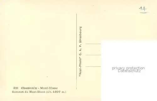 AK / Ansichtskarte Chamonix Sommet du Mont Blanc Alpes Chamonix
