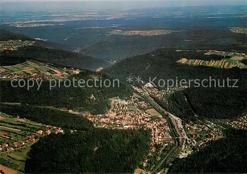 AK / Ansichtskarte Bad_Liebenzell Fliegeraufnahme mit Unterlengenhardt und Monakam Bad_Liebenzell
