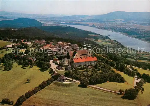 AK / Ansichtskarte Maria_Taferl Basilika zur Schmerzhaften Muttergottes und Markt Fliegeraufnahme Maria Taferl