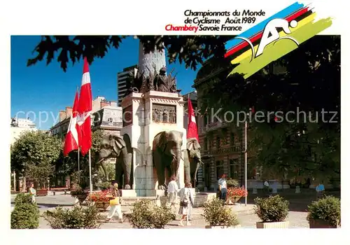 AK / Ansichtskarte Chambery_Savoie La Fontaine des Elephants Chambery Savoie