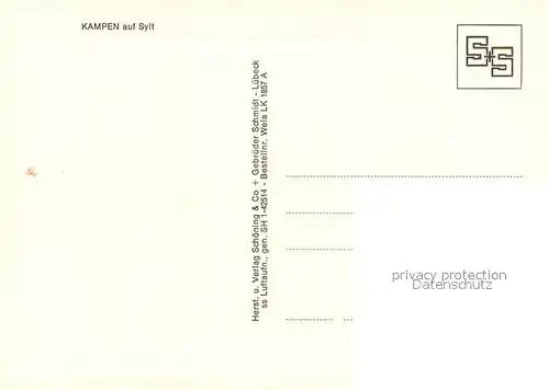 AK / Ansichtskarte Kampen_Sylt Fliegeraufnahme mit Leuchtturm Kampen Sylt