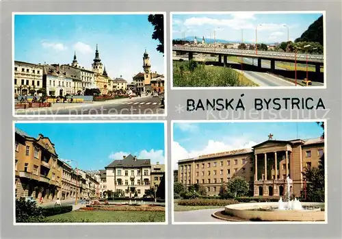 AK / Ansichtskarte Banska_Bystrica Prve zaznamy uchovane mestske vysady ziskala Jadro mesta so zachovanymi kulturnymi parmiatkami skladbe je mestskou pamiatkovou rezervaciou Banska_Bystrica