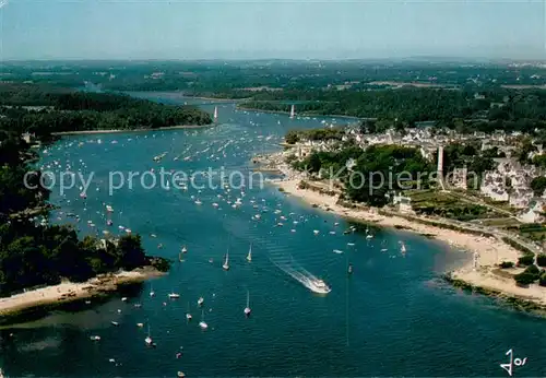 AK / Ansichtskarte Benodet Embouchure de lOdet et le pont de Cornouaille Vue aerienne Benodet