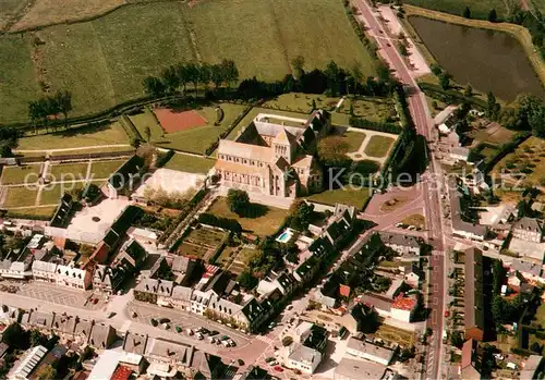 AK / Ansichtskarte Lessay Abbaye romane de Sainte Trinite Vue aerienne Lessay