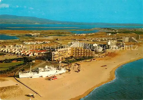 AK / Ansichtskarte Port_Barcares En avion au dessus du Lydia Port Barcares