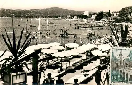 AK / Ansichtskarte Juan les Pins La Plage Juan les Pins