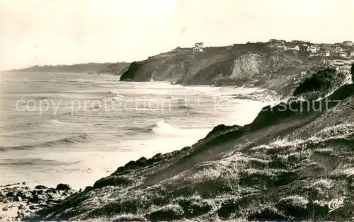 AK / Ansichtskarte Guethary La Cote Oceane Vue vers Bidart Guethary