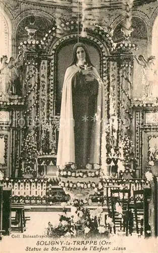 AK / Ansichtskarte Soligny la Trappe Statue de Ste Therese de lEnfant Jesus Soligny la Trappe
