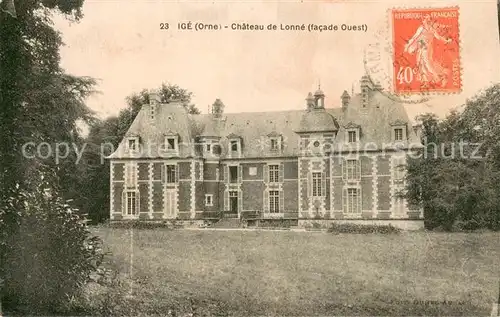 AK / Ansichtskarte Ige_Orne Chateau de Lonne Ige_Orne