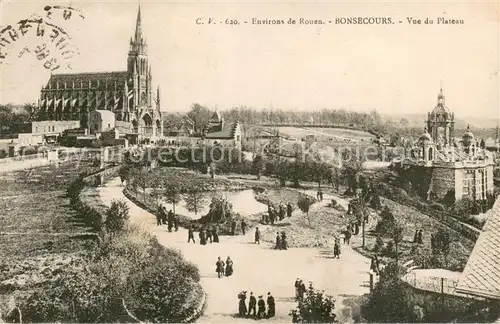 AK / Ansichtskarte Bonsecours_76 Vue du Plateau 