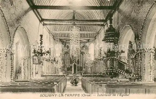 AK / Ansichtskarte Soligny la Trappe Interieur de l Eglise Soligny la Trappe