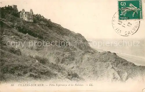 AK / Ansichtskarte Villers sur Mer Villa Esperanza et les Falaises Villers sur Mer