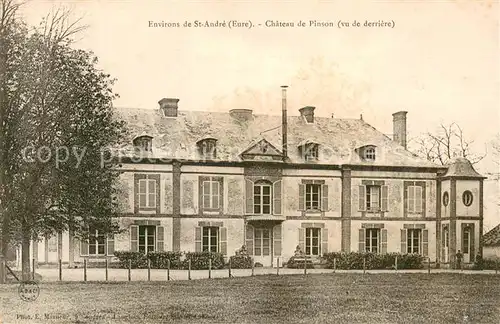 AK / Ansichtskarte Saint Andre de l_Eure Chateau de Pinson Vu de derriere Saint Andre de l Eure