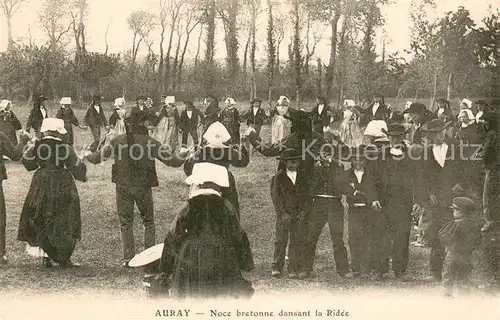AK / Ansichtskarte Auray Noce bretonne dansant la Ridee Auray