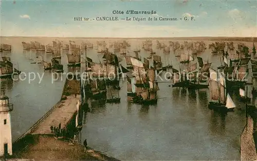 Cancale Le Depart de la Caravane Cancale