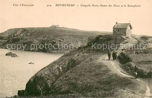 Rotheneuf Chapelle Notre Dame des Flots et le Semaphore Rotheneuf