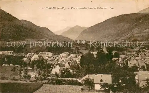 Arreau Vue densemble prise du Calvaire Arreau