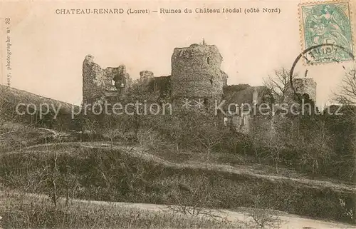 Chateau Renard Ruines du Chateau feodal cote Nord Chateau Renard