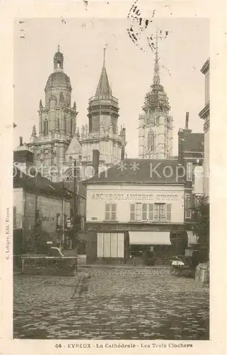 Evreux La Cathedrale Les Trois Clochers Evreux
