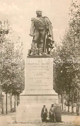 Reims_51 Statue du Marechal Comte Drouet d Erlon 