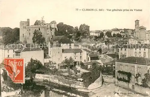 Clisson Vue generale prise du Viaduc Clisson