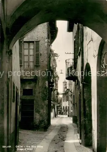 AK / Ansichtskarte Orta_San_Giulio Via Elia Olina Orta_San_Giulio