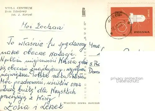 AK / Ansichtskarte Wisla Centrum Dom Zdrojowy Wisla