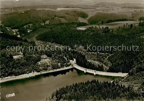 AK / Ansichtskarte Dahlerbrueck Gaststaetten Gloertalsperre im Volmetal Fliegeraufnahme Dahlerbrueck