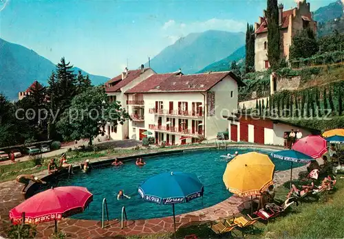 AK / Ansichtskarte Meran_Merano Hotel Thurnergut Swimming Pool Meran Merano