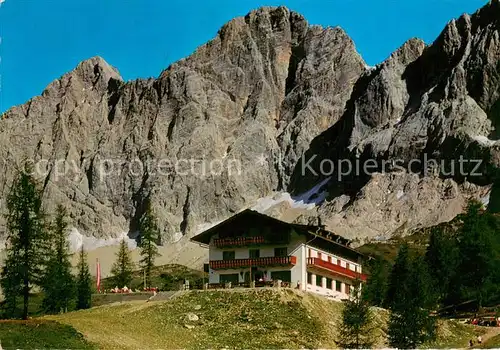 AK / Ansichtskarte Ramsau_Dachstein_Steiermark Berghotel Tuerlwand gegen Hohen Dachstein Ramsau_Dachstein