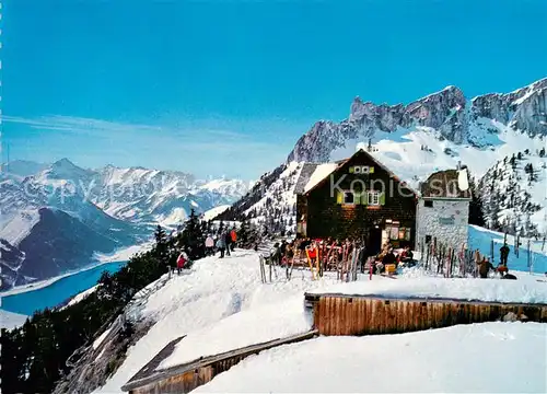 AK / Ansichtskarte Erfurterhuette Blick gegen Achensee und Rotspitze Alpenpanorama Erfurterhuette