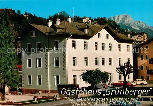 AK / Ansichtskarte Berchtesgaden Gaestehaus Gruenberger Berchtesgaden