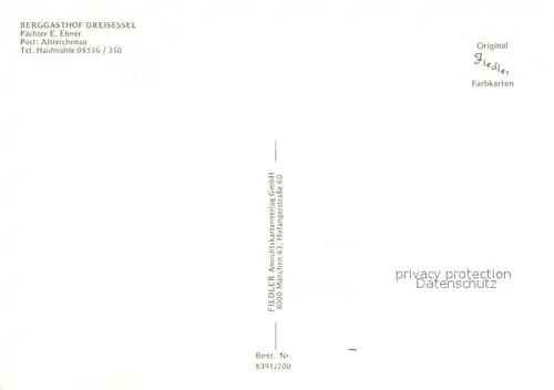 AK / Ansichtskarte Altreichenau Berggasthof Dreisessel Winterlandschaft Altreichenau