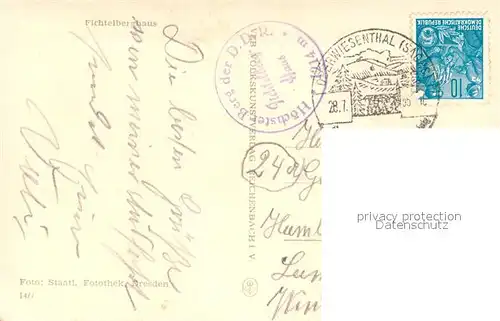 AK / Ansichtskarte Oberwiesenthal_Erzgebirge Fichtelberghaus Oberwiesenthal Erzgebirge