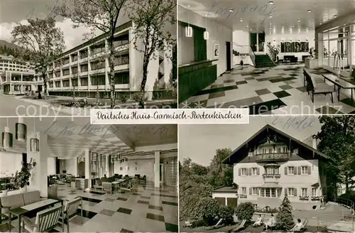 AK / Ansichtskarte Garmisch Partenkirchen Deutsches Haus  Garmisch Partenkirchen