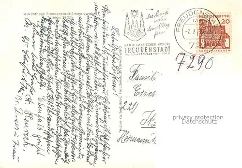 AK / Ansichtskarte Freudenstadt Adventhaus  Freudenstadt