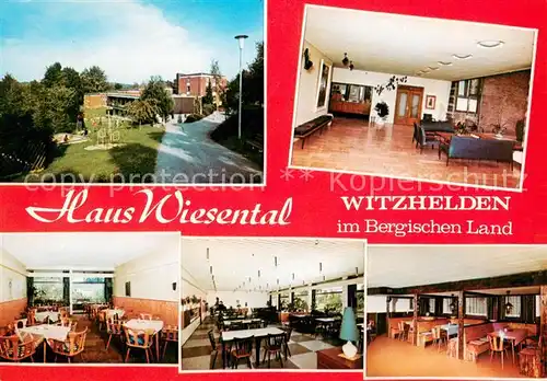 AK / Ansichtskarte Witzhelden Haus Wiesental Ferienheim der Arbeiterwohlfahrt Witzhelden