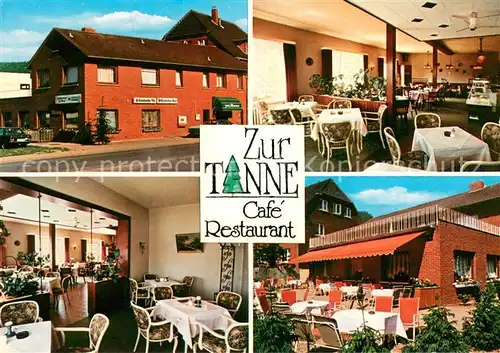 AK / Ansichtskarte Bad_Eilsen Cafe Restaurant Zur Tanne Bad_Eilsen
