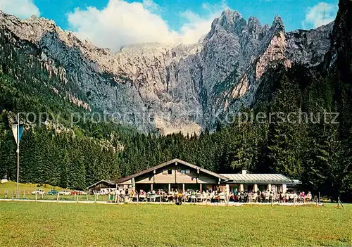 AK / Ansichtskarte Berchtesgaden Berggasthof Cafe Scharitzkehlalm am Fusse des Hohen Goell und Kehlstein Berchtesgadener Alpen Berchtesgaden
