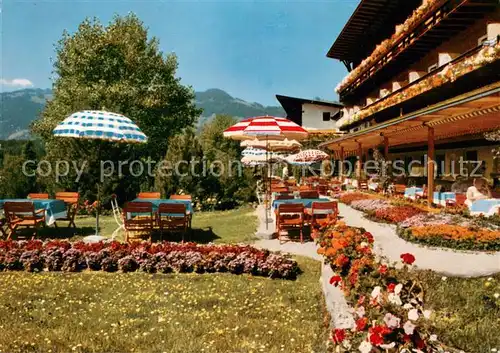 AK / Ansichtskarte Sonthofen_Oberallgaeu Alpen Moor  und Kneippbad Sonnenalp Restaurant Terrasse Sonthofen Oberallgaeu