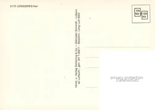 AK / Ansichtskarte Lenggries an der Isar Alpenpanorama Fliegeraufnahme Lenggries