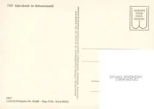 AK / Ansichtskarte Alpirsbach Oberes Kinzigtal Schwarzwald Fliegeraufnahme Alpirsbach