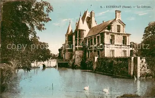 AK / Ansichtskarte Esternay Le Chateau Esternay