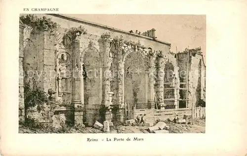 AK / Ansichtskarte Reims_51 La Porte de Mars 