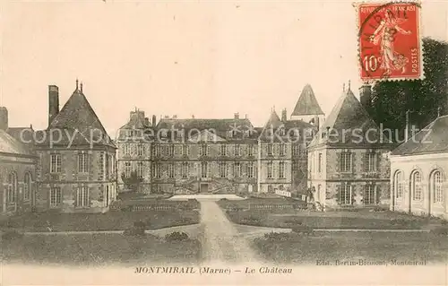 AK / Ansichtskarte Montmirail_Marne Le Chateau Montmirail Marne